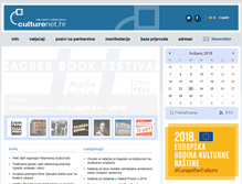 Tablet Screenshot of culturenet.hr